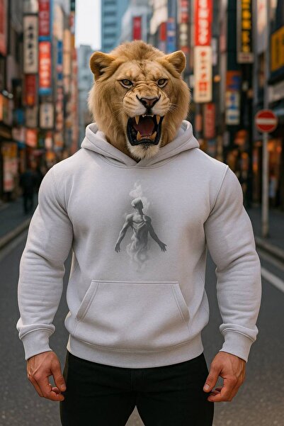 COZYWEAR هودي بقلنسوة للجنسين بمقاس كبير، عالي الجودة، مطبوع، مريح للارتداء ا...