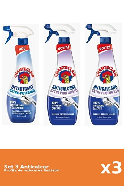 Chanteclair Set of 3 Chanteclair Anti-limescale: 1xStrong, 2xScented