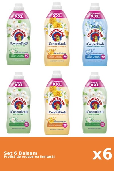 Chanteclair Set 6 Chanteclair Balm: 3xWhite Musk, 2xOrange, 1xLotus