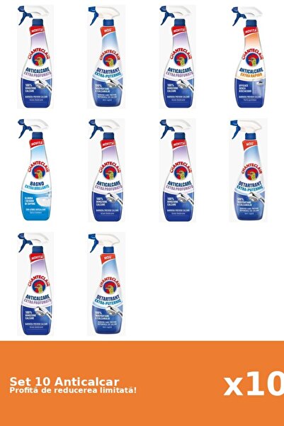 Chanteclair Set 10 Anticalcar Chanteclair: 5xParfumat, 3xPuternic, 1xRapid, 1...