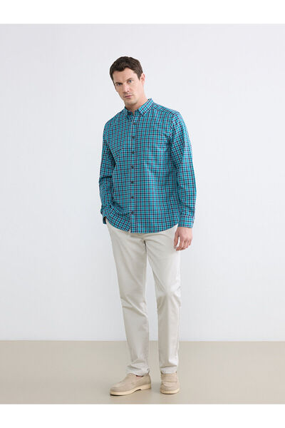 LC Waikiki بنطلون تشينو رجالي من الجبردين ذو تصميم قياسي من فيجن للموسم الجديد