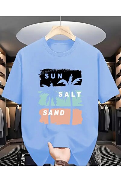 ORVIO Group T-Shirt, Summer, Beach, Palm Tree, Printed, Everyday, Touristy, C...