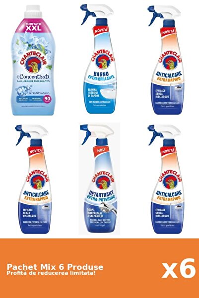 Chanteclair Set of 6 Chanteclair Mix: 1 Conditioner, 5 Anti-limescale