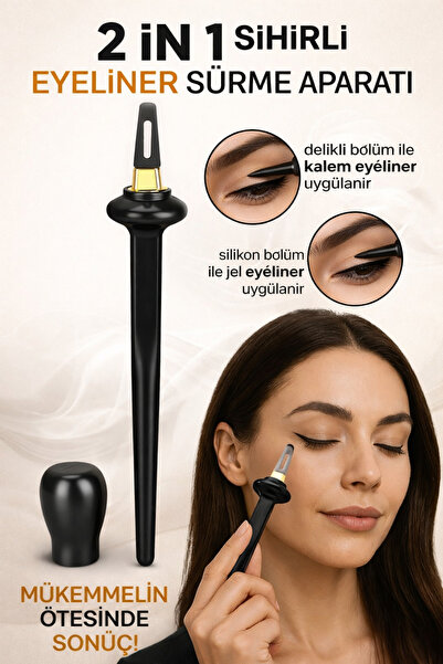alaraycosmetics Jel Krem Eyeliner Uyumlu Silikon Eyeliner Sürme Aparatı – Pro...