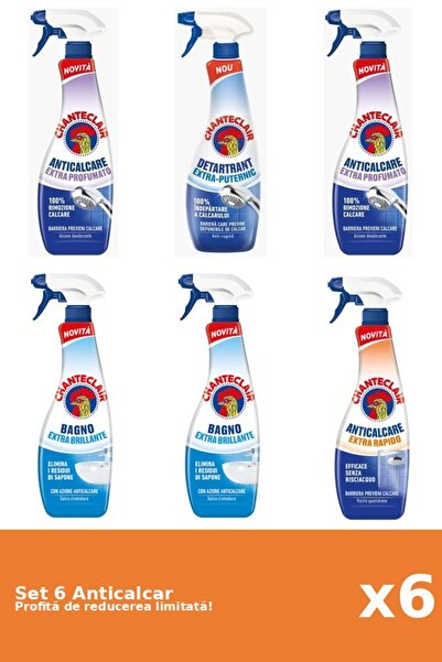 Chanteclair Set of 6 Chanteclair Anti-limescale: 2xScented, 1xStrong, 2xClass...