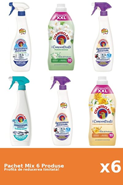 Chanteclair Set of 6 Chanteclair Mix: 4 Degreaser, 2 Conditioner