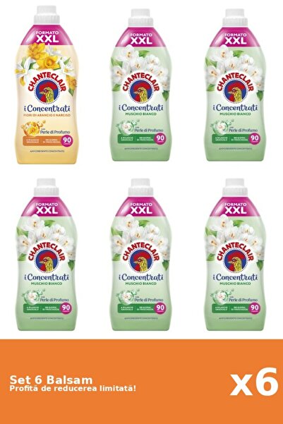 Chanteclair Set 6 Balsam Chanteclair: 1xPortocale, 5xMosc Alb
