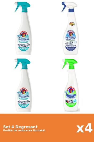 Chanteclair Set 4 Degresant Chanteclair: 2xAntiMiros, 1xBicarbonat, 1xLamaie