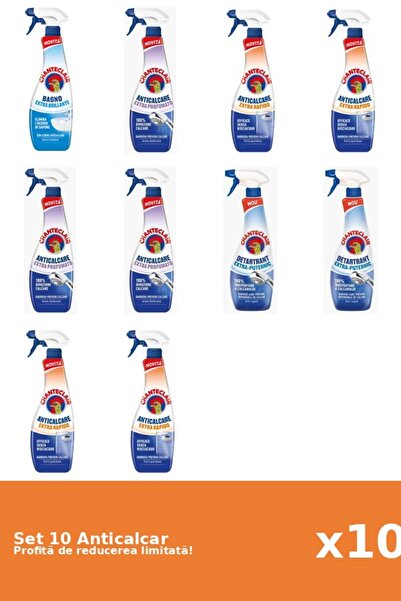 Chanteclair Set 10 Anticalcar Chanteclair: 1xClasic, 3xParfumat, 4xRapid, 2xP...