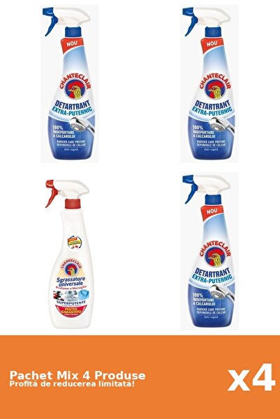 Chanteclair Set of 4 Chanteclair Mix: 3 Anti-limescale, 1 Degreaser