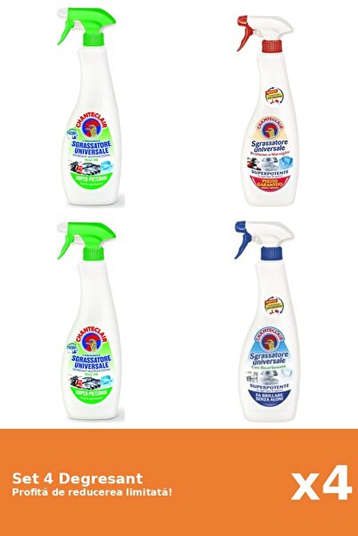 Chanteclair Set of 4 Chanteclair Degreaser: 2xLemon, 1xMarseille, 1xBicarbonate