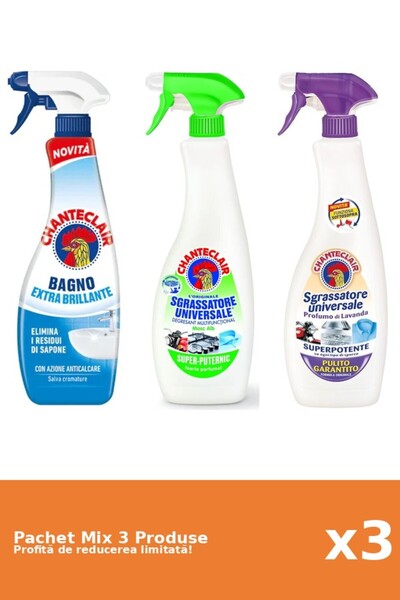 Chanteclair Set 3 Chanteclair Mix: 1 Anti-limescale, 2 Degreaser