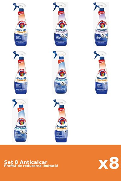 Chanteclair Set 8 Anticalcar Chanteclair: 4xRapid, 2xParfumat, 2xPuternic