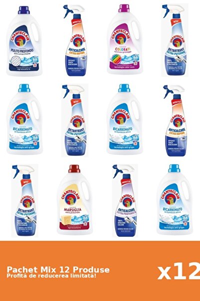 Chanteclair Set of 12 Chanteclair Mix: 6 Detergent, 6 Anti-limescale