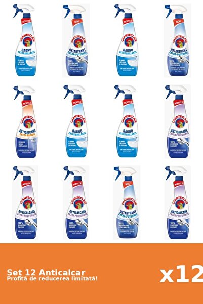 Chanteclair Set 12 Anticalcar Chanteclair: 4xClasic, 3xPuternic, 1xRapid, 4xP...