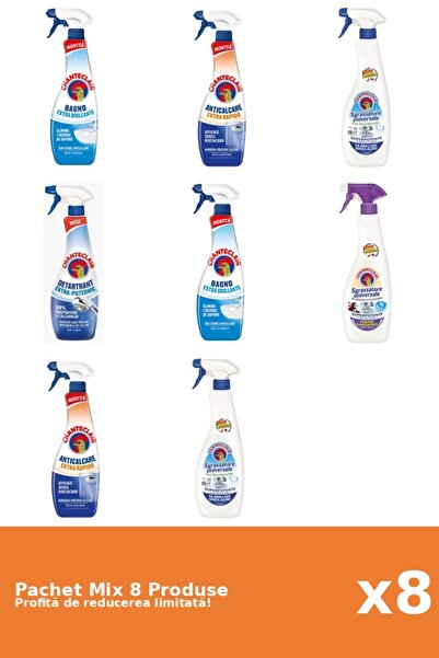 Chanteclair Set 8 Chanteclair Mix: 5 Anti-limescale, 3 Degreaser