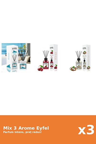 Eyfel Set 3 Mix Eyfel: 1x Cirese, 1x Nuca De Cocos, 1x Ocean