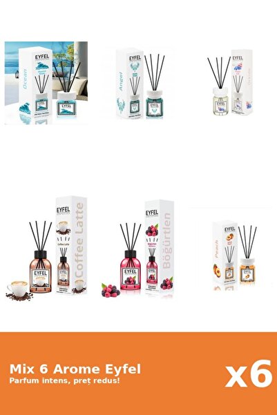 Eyfel Set 6 Mix Eyfel: 1x Angel, 1x Cafea, 1x Fructe De Padure, 1x Ocean, 1x ...