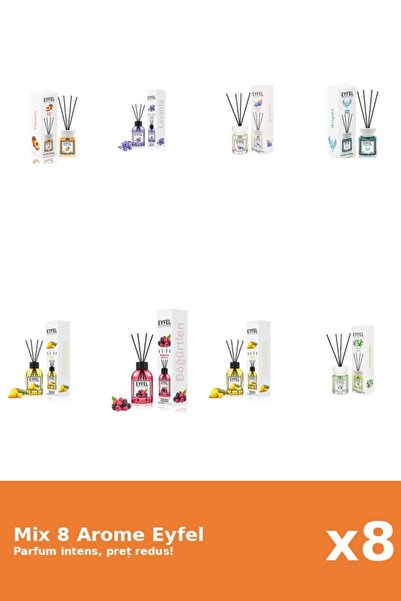 Eyfel Set 8 Mix Variat: 7 arome