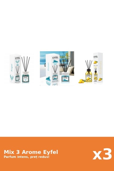 Eyfel Set 3 Mix Eyfel: 1x Ananas, 1x Angel, 1x Ocean