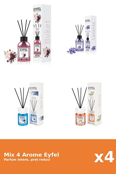 Eyfel Set 4 Mix Eyfel: 1x Acacia, 1x Bouquet, 1x Cool Water, 1x Lavanda