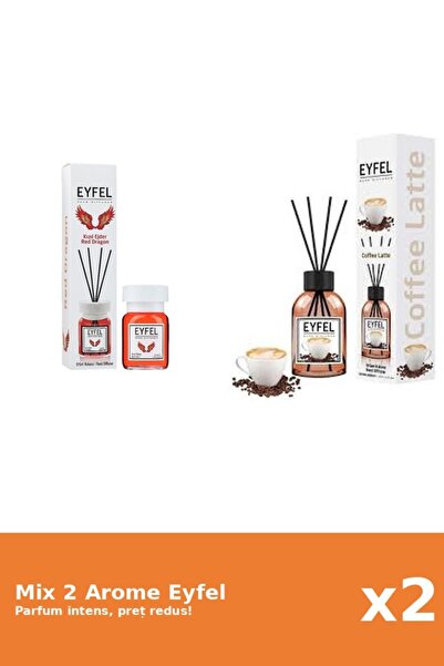 Eyfel Set 2 Mix Eyfel: 1x Cafea, 1x Red Dragon