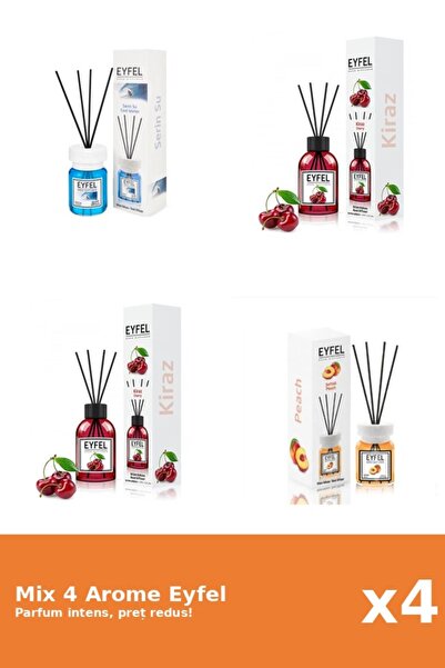 Eyfel Set 4 Mix Eyfel: 2x Cirese, 1x Cool Water, 1x Piersica