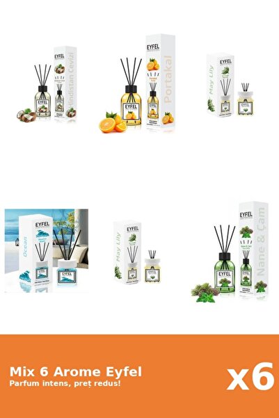 Eyfel Set 6 Mix Eyfel: 2x Lacramioare, 1x Nuca De Cocos, 1x Ocean, 1x Pin Si ...
