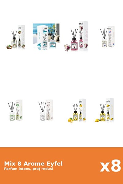 Eyfel Set 8 Mix Variat: 8 arome