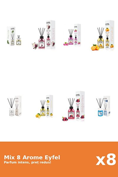 Eyfel Set 8 Mix Variat: 8 arome