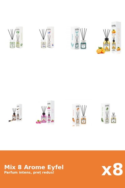 Eyfel Set 8 Mix Variat: 8 arome