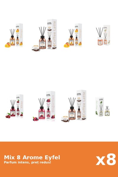 Eyfel Set 8 Mix Eyfel: 1x Acacia, 2x Cafea, 1x Cirese, 1x Fructe De Padure, 1...