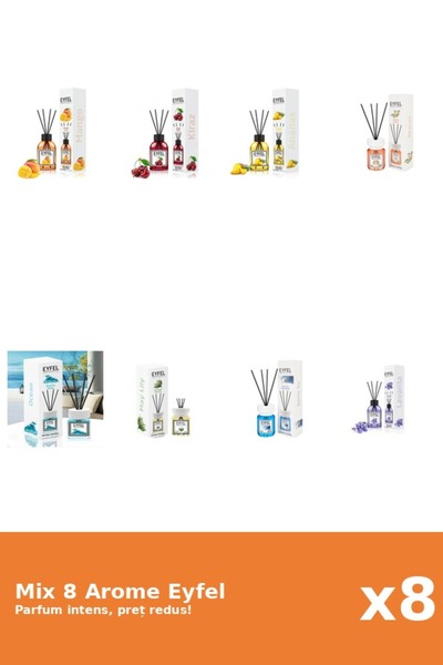 Eyfel Set 8 Mix Variat: 8 arome
