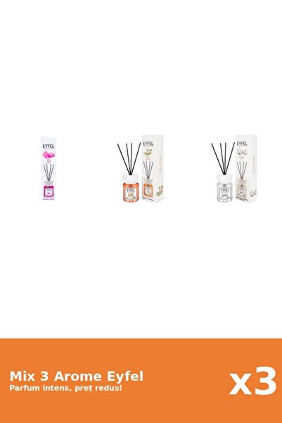Eyfel Set 3 Mix Eyfel: 1x Acacia, 1x Bubble Gum, 1x Bumbac