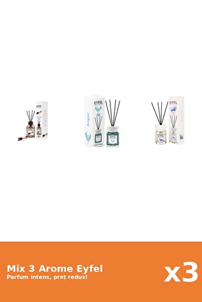 Eyfel Set 3 Mix Eyfel: 1x Angel, 1x Orhidee, 1x Vanilie