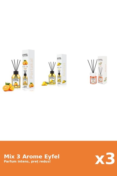Eyfel Set 3 Mix Eyfel: 1x Acacia, 1x Ananas, 1x Portocala