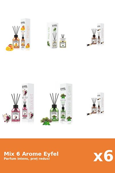 Eyfel Set 6 Mix Eyfel: 1x Bouquet, 1x Lacramioare, 1x Mango, 1x Pin Si Menta,...
