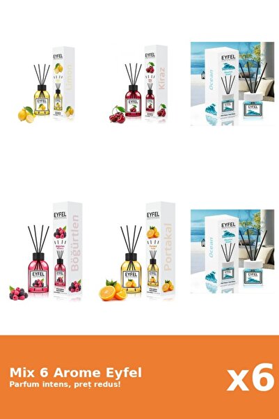 Eyfel Set 6 Mix Eyfel: 1x Cirese, 1x Fructe De Padure, 1x Lamaie, 2x Ocean, 1...