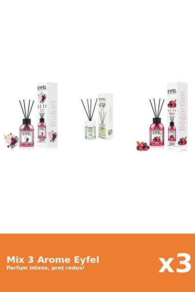 Eyfel Set 3 Mix Eyfel: 1x Bouquet, 1x Fructe De Padure, 1x Iasomie