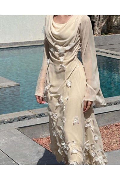 Mazon Fashion Embroidered Chiffon Evening Dress