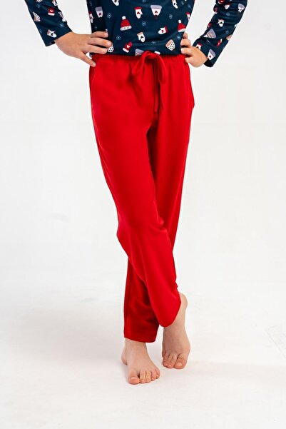 OBJE Boy's Red Marla Long Pajama Bottoms