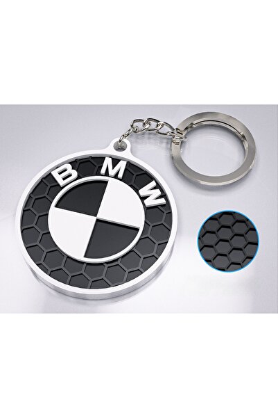 lucien vela Honeycomb Pattern Keychain with Bmw Logo - Premium Embossed Car A...