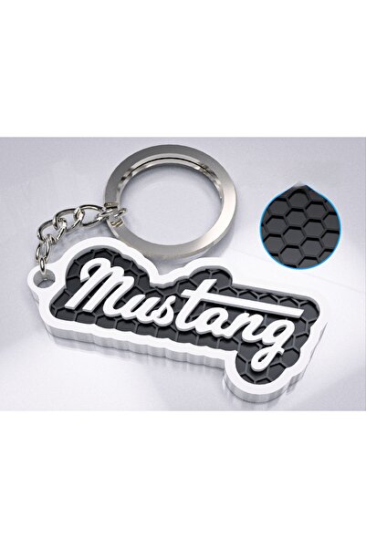 lucien vela 3D Design Retro Car Logo Keychain - Black and White Honeycomb Pat...