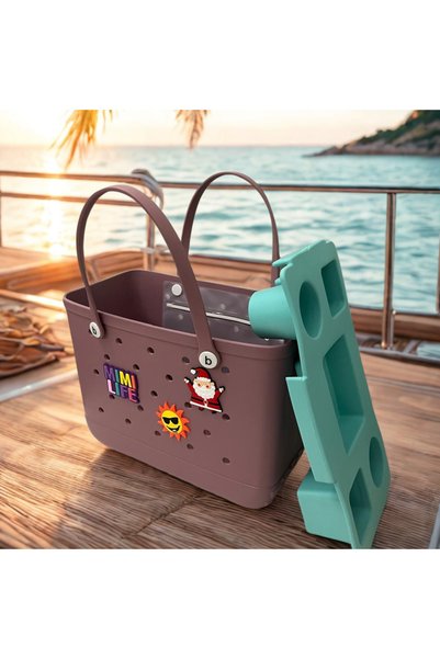 NON XL EVA Beach Tote Bag Set – Luxury Waterproof Summer Bag with Tray & Charms