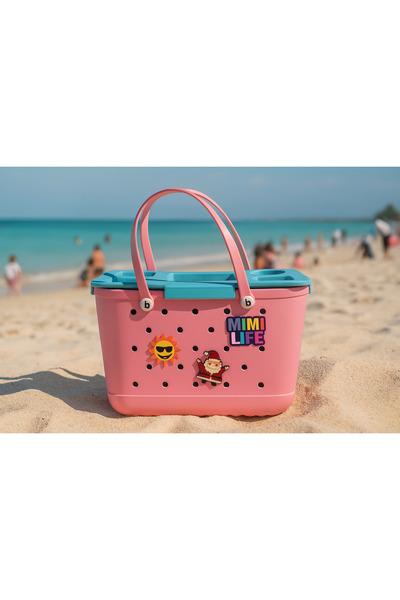 NON XL EVA Beach Tote Bag Set – Luxury Waterproof Summer Bag with Tray & Charms