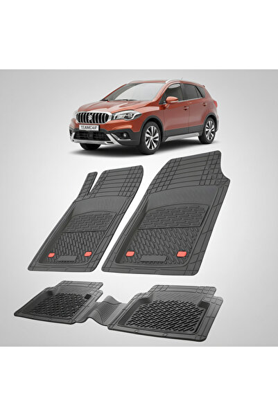 TEAMCAR Πατάκια δαπέδου συμβατά με Suzuki SX4 S-Cross 2013-2021 | Μαύρα