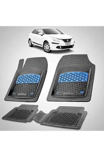 TEAMCAR Πατάκια δαπέδου Suzuki Baleno 2 Συμβατά Hatchback 2015-2022 | Μπλε