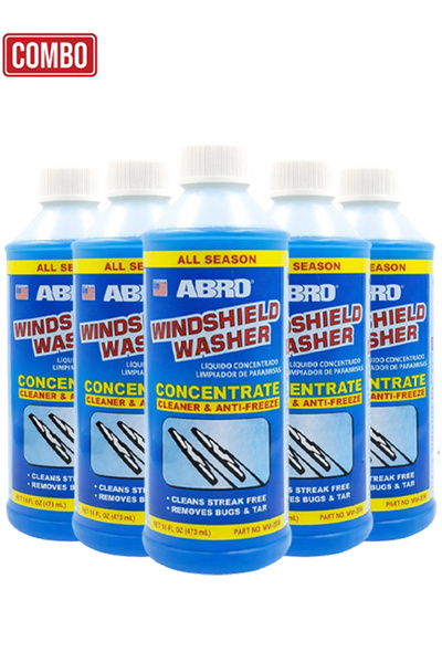 Abro مجموعة من 5 قطع من سائل غسيل الزجاج الأمامي المركز ومنظف ومضاد للتجمد WW...