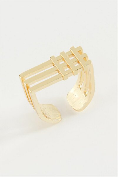 ZERO LAND Storozal Square Metal Ring (73930) - Yellow