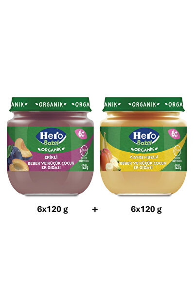 Hero Baby ORG ERİKLİ *6 +ORG KAYISI MUZ *6